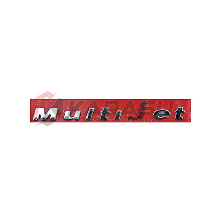 MULTİJET BAGAJ YAZI KIRMIZI