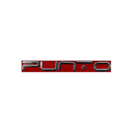 PUNTO YENİ MODEL YAZI KIRMIZI NOKTALI