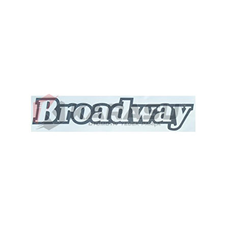 BROADWAY KAĞIT YAZI YENİ MODEL KOYU GRİ