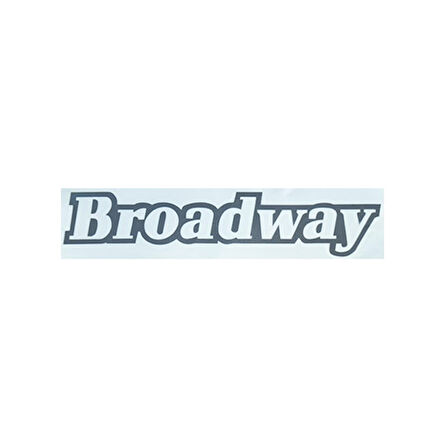 BROADWAY KAĞIT YAZI YENİ MODEL KOYU GRİ