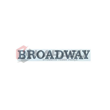 BROADWAY KAĞIT YAZI ESKİ MODEL  KOYU GRİ