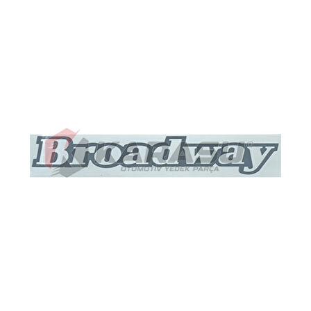 BROADWAY KAĞIT YAZI YENİ MODEL. AÇIK GRİ