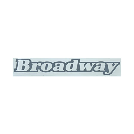 BROADWAY KAĞIT YAZI YENİ MODEL. AÇIK GRİ