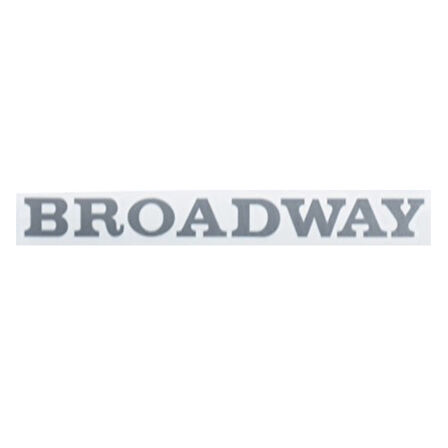 BROADWAY KAĞIT YAZI  ESKİ MODEL. AÇIK GRİ
