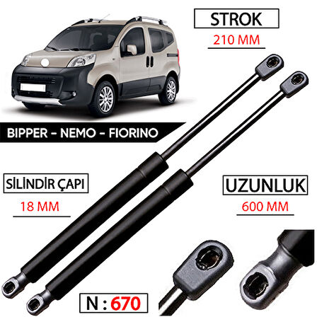 FİORİNO NEMO BİPPER BAGAJ AMORTİSÖR