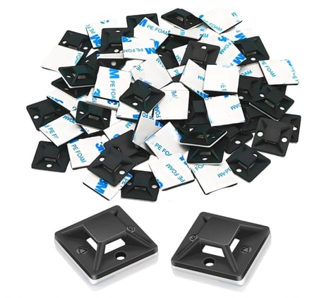 100 Adet 20x20mm Yapışkanlı Üçgen Kroşe