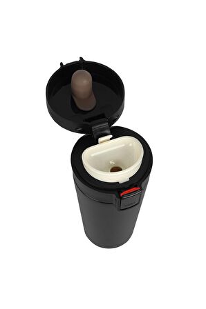 Paslanmaz Çelik Termos 500 ml Sızdırmaz Kilitli Kapak Çift Katmanlı Travel Mug