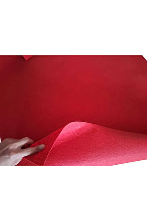 RENGİ KIRMIZI HALIFLEKS 100 X 50 CM UCUZ RİP HALIFLEKX FUAR HALISI RİP HALI