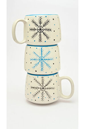 Kartanesi Double Tabaklı Kupa, Yeni Yıl, El Yapımı Seramik Kupa, Seramik Kupa, Mug, Nescafe Kupası