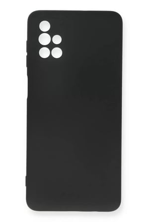 Newface Samsung Galaxy M51 Kılıf Nano içi Kadife Silikon - Siyah
