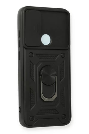 Newface Xiaomi Redmi Note 8 Kılıf Pars Lens Yüzüklü Silikon - Siyah