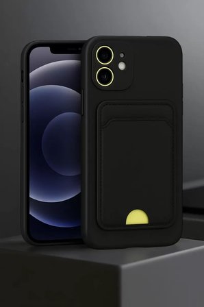 Newface Apple iPhone 11 Kılıf Kelvin Kartvizitli Silikon - Lacivert