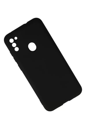 Newface Samsung Galaxy A11 Kılıf Nano içi Kadife Silikon - Siyah
