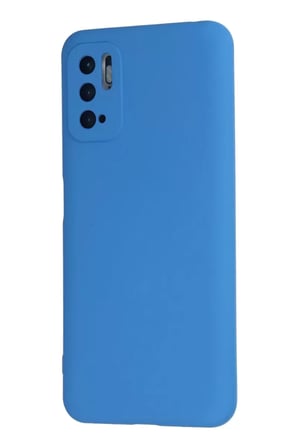 Newface Xiaomi Redmi Note 10 5G Kılıf Nano içi Kadife Silikon - Mavi