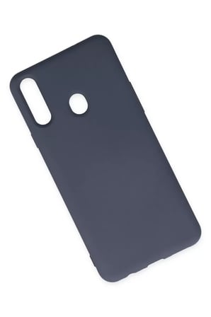 Newface Samsung Galaxy A20S Kılıf Nano içi Kadife Silikon - Gri