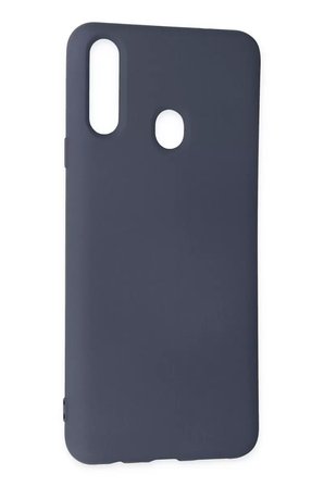 Newface Samsung Galaxy A20S Kılıf Nano içi Kadife Silikon - Gri