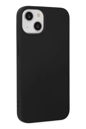 Newface Apple iPhone 14 Kılıf Nano içi Kadife Silikon - Siyah