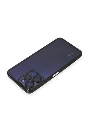 Newface Xiaomi Redmi 12 Kılıf Razer Lensli Silikon - Siyah