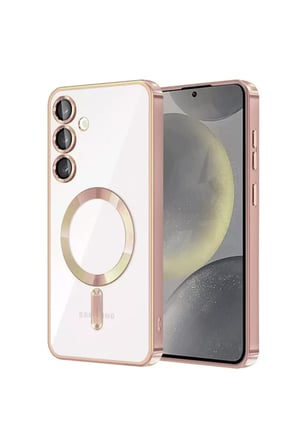 Newface Samsung Galaxy S24 Kılıf Kross Magneticsafe Kapak - Rose