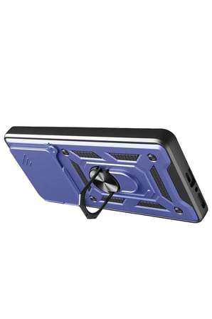 Newface Xiaomi Redmi Note 14 4G Pars Lens Yüzüklü Silikon - Lacivert