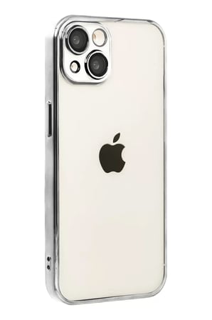 Newface Apple iPhone 15 Razer Lensli Silikon - Titan Gri