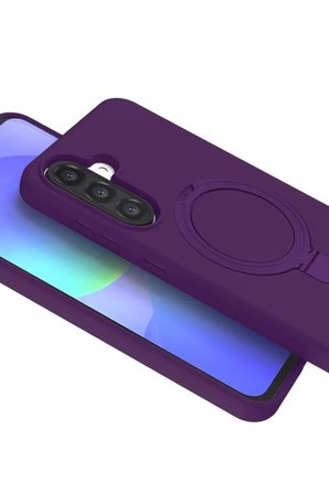 Newface Samsung Galaxy A26 Regal Magsafe Standlı Kapak - Derin Mor