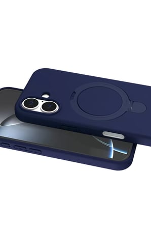 Newface Apple iPhone 16 Plus Regal Magsafe Standlı Kapak - Lacivert