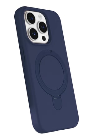 Newface Apple iPhone 15 Pro Max Regal Magsafe Standlı Kapak - Lacivert