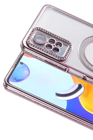 Newface Xiaomi Redmi Note 12 Pro 4G Joke Simli Magneticsafe Kılıf - Pembe