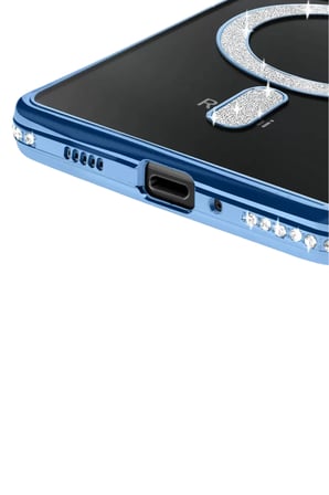 Newface Xiaomi Redmi 14C Joke Simli Magneticsafe Kılıf - Mavi