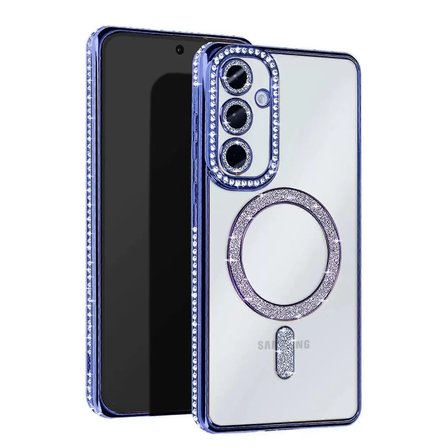 Newface Samsung Galaxy A36 Joke Simli Magneticsafe Kılıf - Mavi