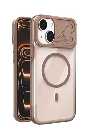 Joko Apple iPhone 14 Zinko Magsafe Kapak - Çöl Titanyum