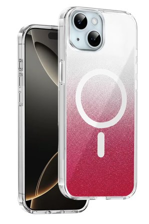 Onegif Apple iPhone 15 Sora Simli Magsafe Kapak - Kırmızı