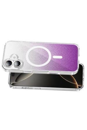 Onegif Apple iPhone 16 Sora Simli Magsafe Kapak - Mor