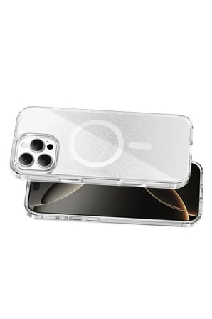Onegif Apple iPhone 16 Pro Max Sora Simli Magsafe Kapak - Beyaz