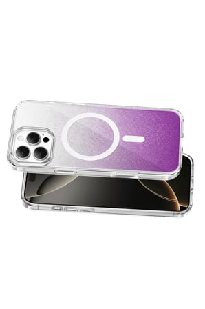 Onegif Apple iPhone 16 Pro Max Sora Simli Magsafe Kapak - Mor