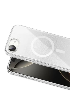 Onegif Apple iPhone 17E Sora Simli Magsafe Kapak - Beyaz
