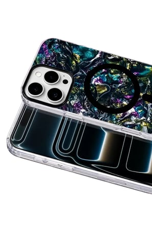 Onegif Apple iPhone 16 Pro Max Mila Dalgalı Magsafe Kapak - Lacivert