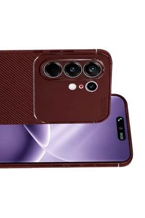 Newface Tecno Camon 50 Pro 5G Auto Focus Karbon Kapak - Bordo