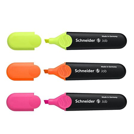 Schneider Fosforlu 150 Fosforlu Kalem Canlı Renkler Set 3'lü