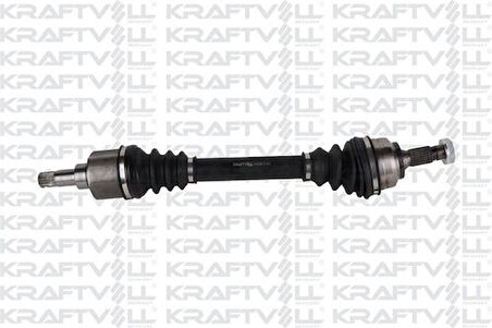 Kraftvoll 1010342 Aks Sol Komple P206 (Diş Freze 25. İç Freze 22. Boy 601Mm. Conta Capı 60Mm)Tu5Jp4 (1.6 16V) Abs Sız