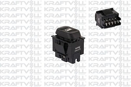 Kraftvoll 04050053 Cam Açma Kumanda Anahtarı Ön Sağ Partner II Berlingo II (03 08) Xsara Xantia 6554.W4