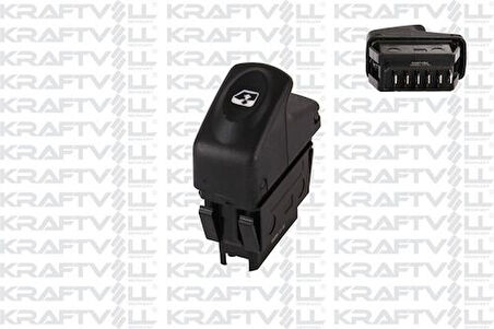 Kraftvoll 04050064 Cam Açma Anahtarı Clio Kangoo Megane Logan Arka (Pın 5) 7700838101102