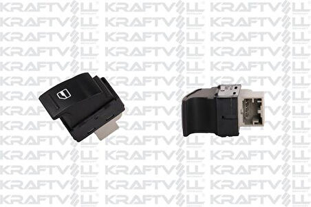 Kraftvoll 04050127 Cam Açma Kapama Anahtarı YÖlçü Tarafı Tekli Transporter T5 T6 03-15 7E0959855