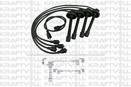 Kraftvoll 5070267 Buji Bobin Kablosu Toyota Corona 2.0 Stı 171-Carına St171 87-93 (Sılıkon Kablo)