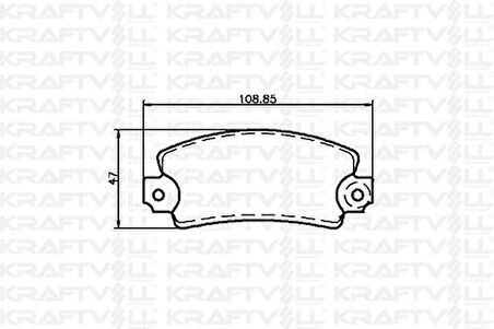 Kraftvoll 07010003 Ön Fren Balatası Renault 12 Solenza 7701201095