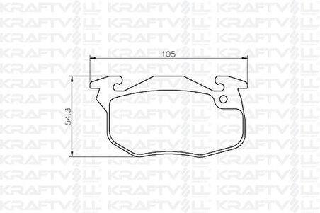 Kraftvoll 07010004 Ön Fren Balatası Renault 9 YM Renault 19 Clio III Express Saxo 1.0L.1.1L.1.4L Saxo P106 P306 P404 7702163324