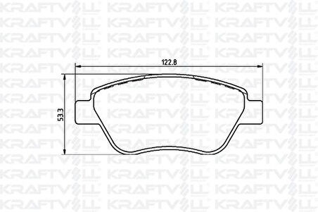Kraftvoll 7010032 Ön Fren Balatası Lınea Stılo Bravo Siena Palıo Albea 1.2 1.4 1.6 1.9D Multıjet 10 01> Doblo 1.3D Nemo Bipper Fıorıno (Fıssız)
