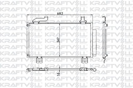 Kraftvoll 08060018 Klima Radyatörü Honda Accord 2.0 2008- 80100TL1G01