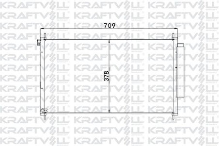 Kraftvoll 08060020 Klima Radyatörü Honda CRV 2.2 2.4 2012- 80110T0AA01